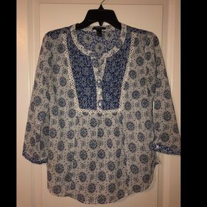 Patterned summer blouse